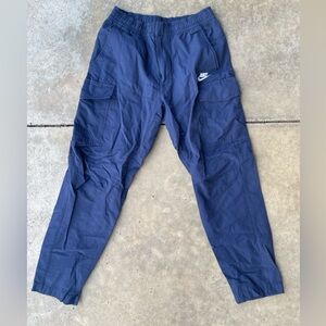 Nike NSW Sportswear Utility Cargo Pants Men's Medium x 27" Navy Blue Drawstring